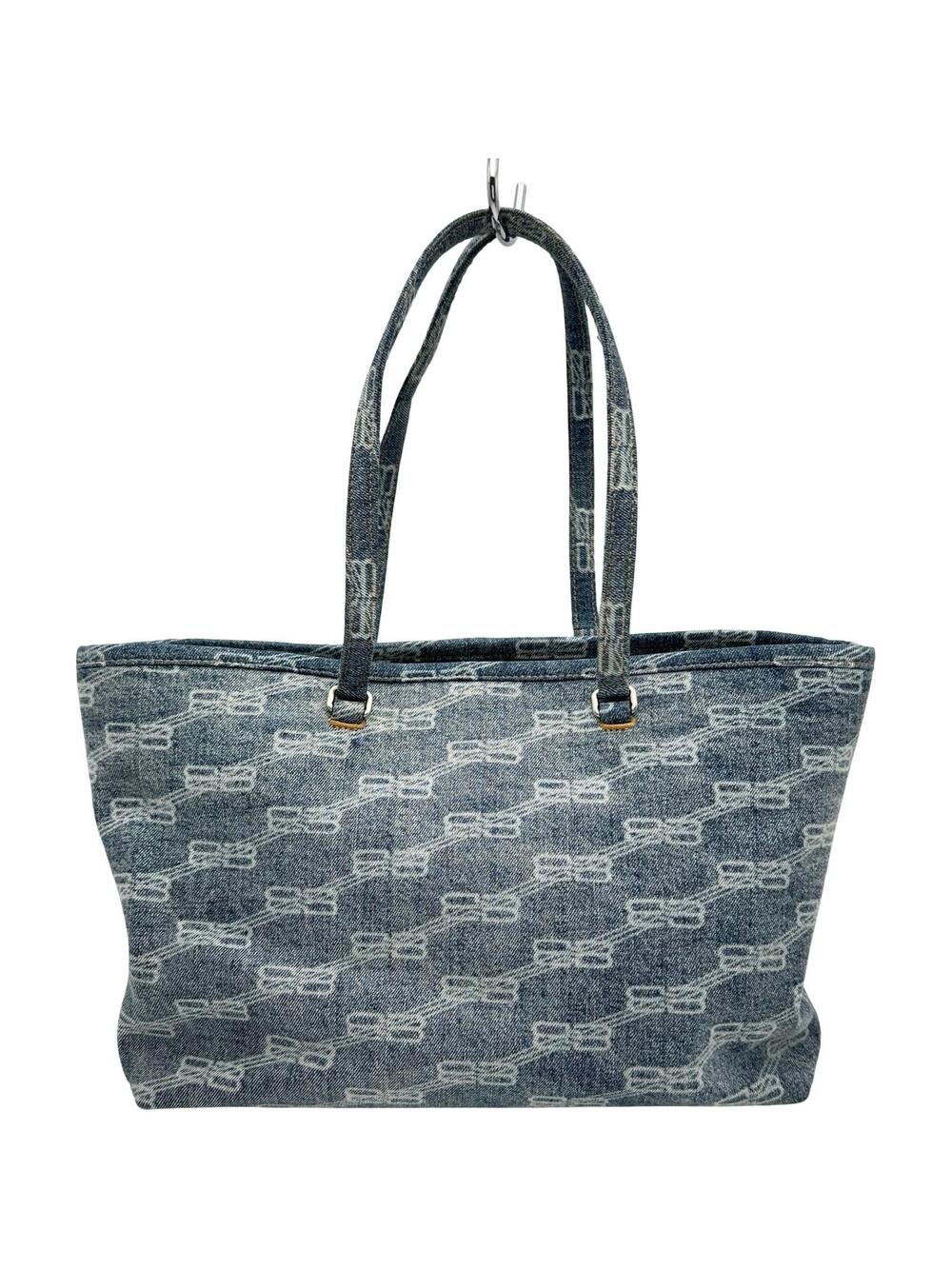 Balenciaga Bb Tote Bag Blue Denim #342429B79B